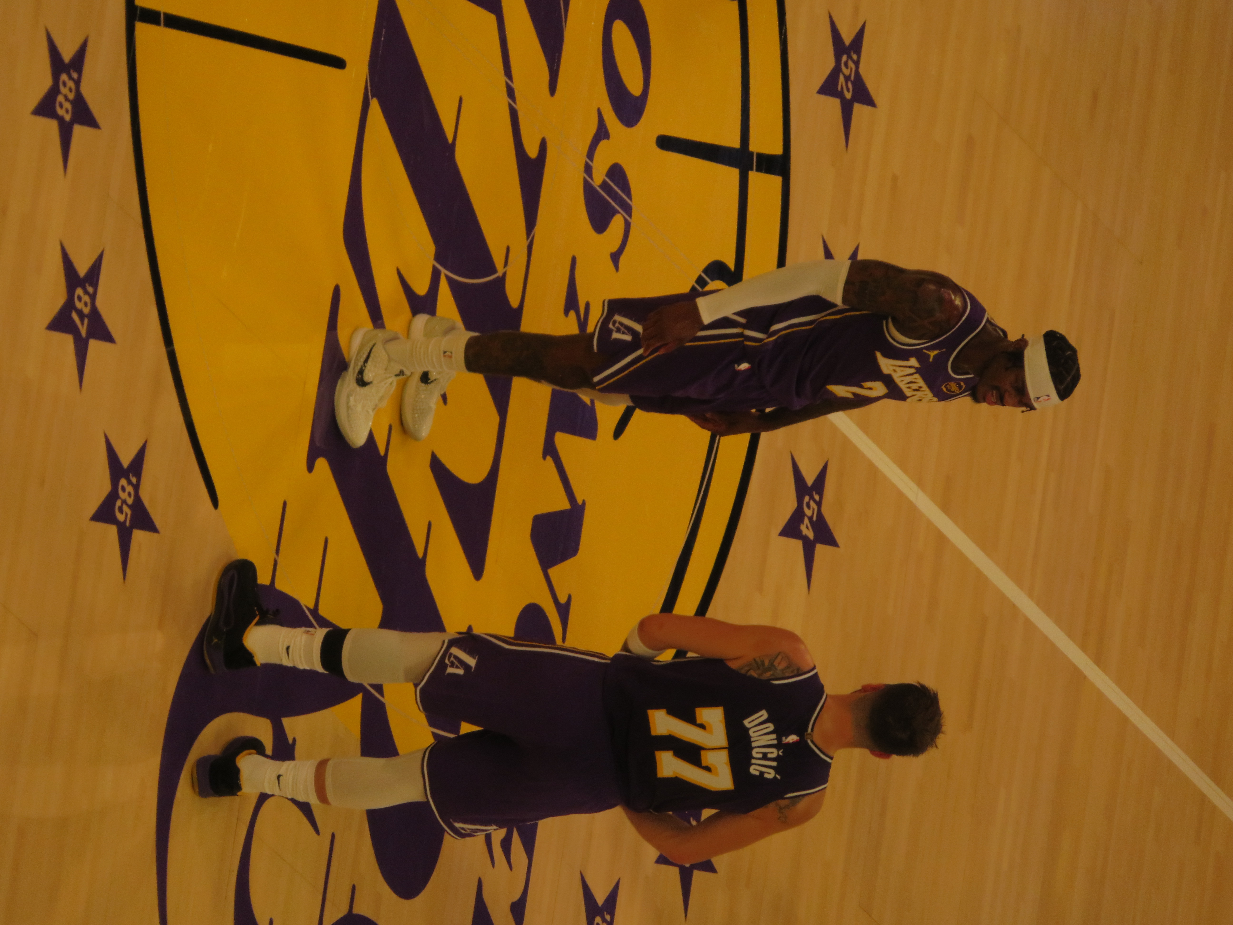 Luka Dončić and Jarred Vanderbilt