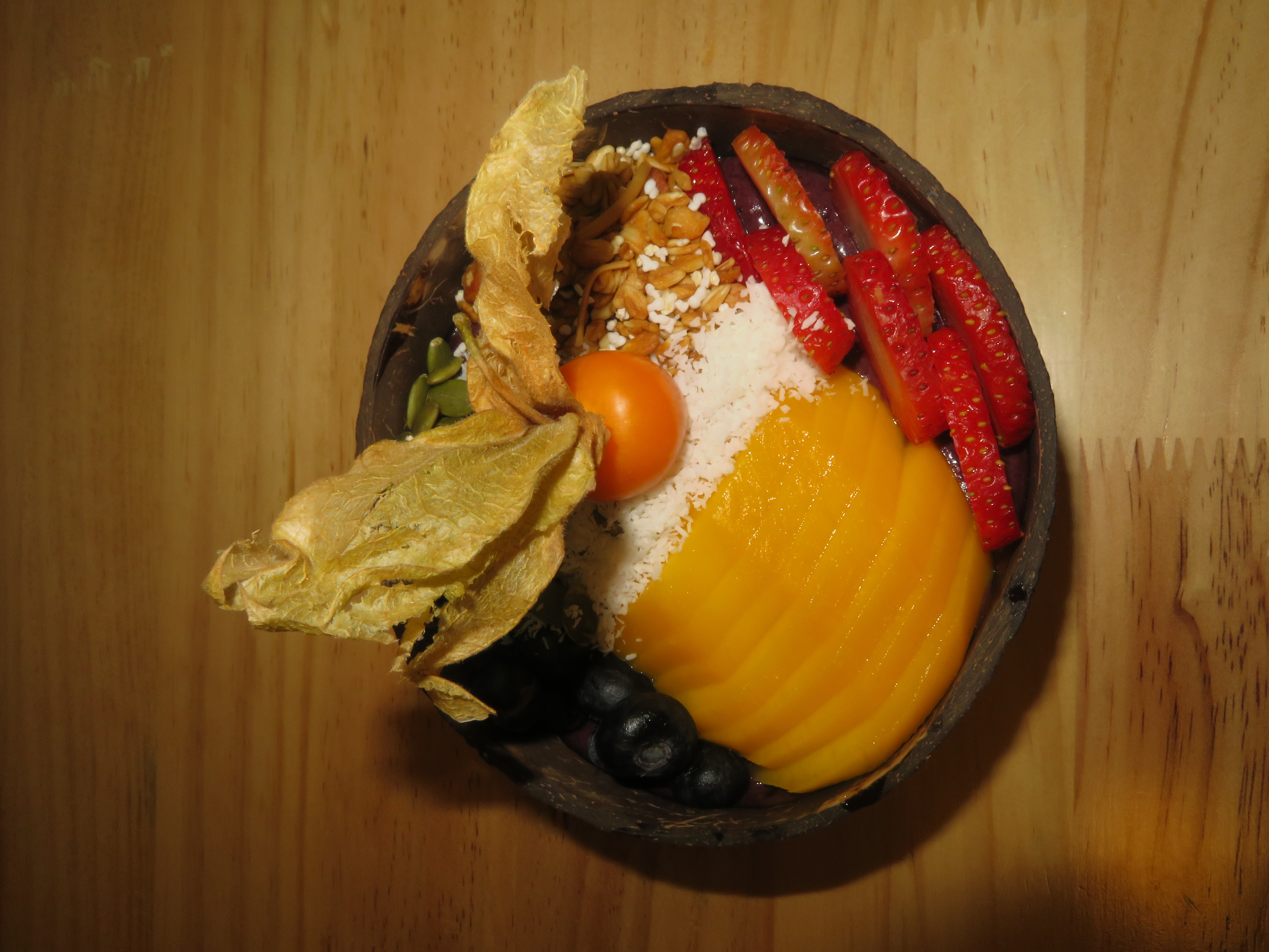 Açaí bowl in Cusco, Peru